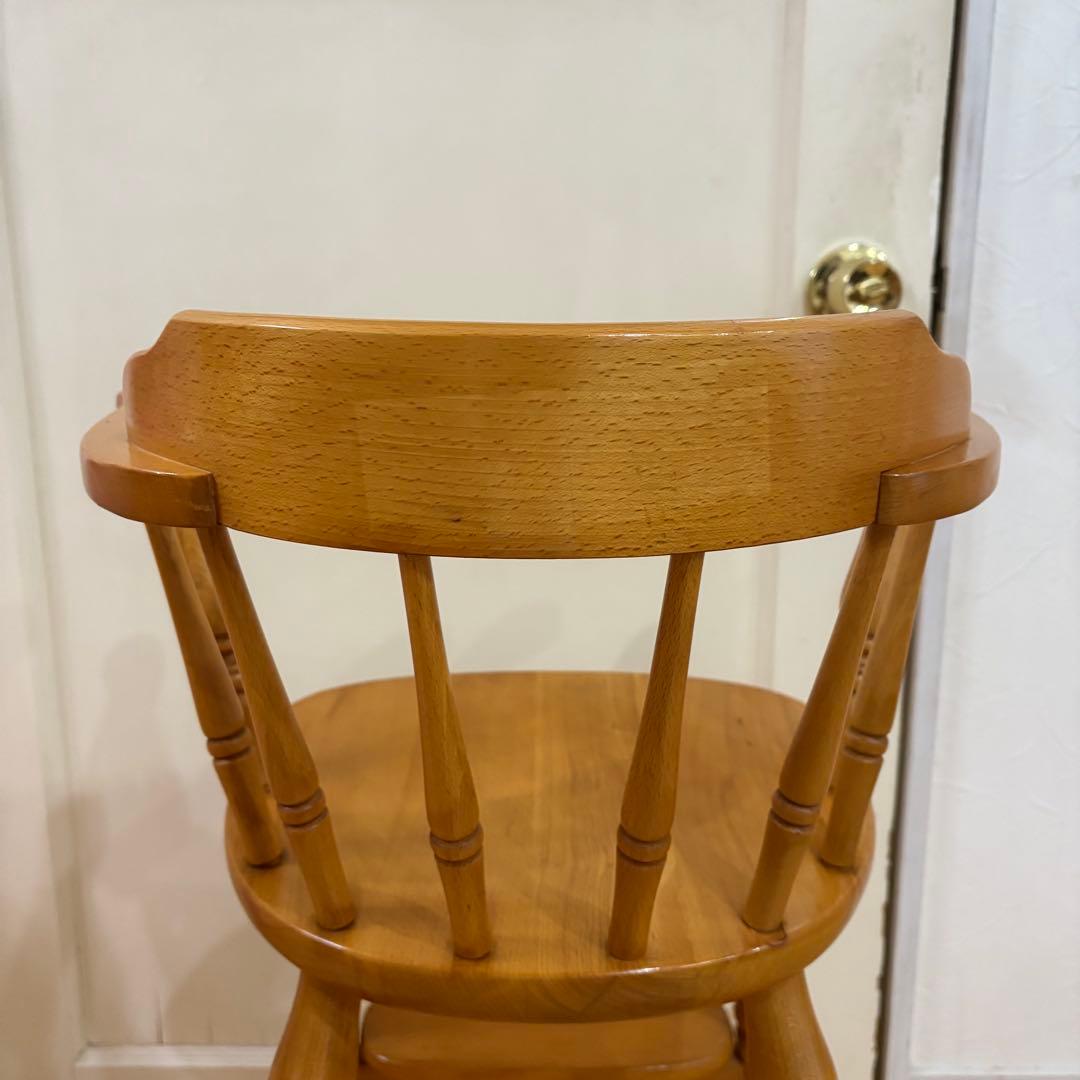 ☆ビンテージ☆ キツツキ　キッズ　ベビー　チェア　木製　ナチュラルカラー