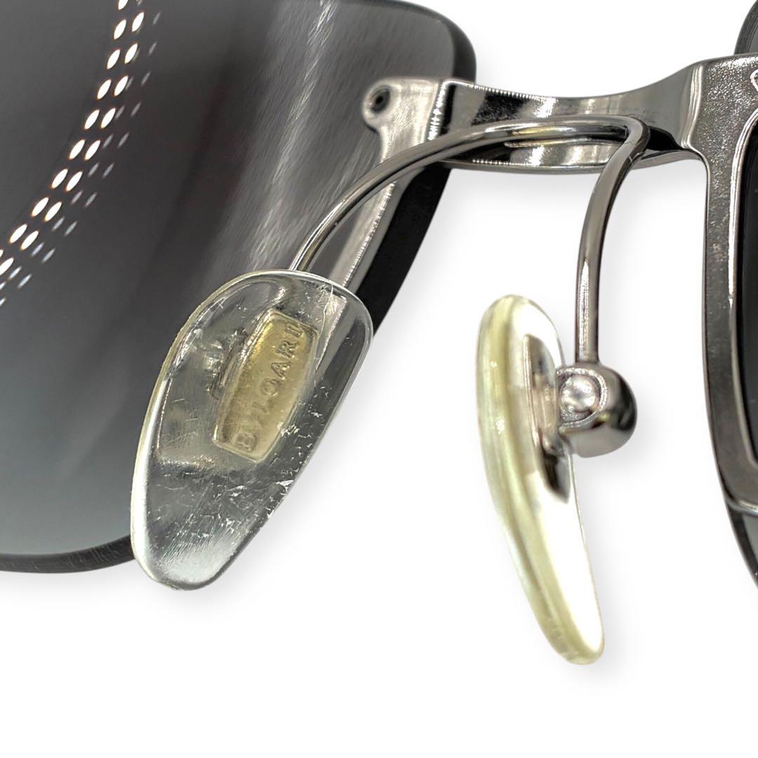 【極美品】BVLGARI ブルガリ　リムレス　サングラス　スクエア　ビーゼロワン