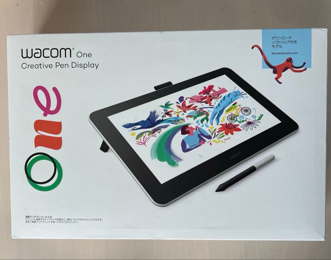 Wacom One 液晶ペンタブレット 本体・ペン・コード