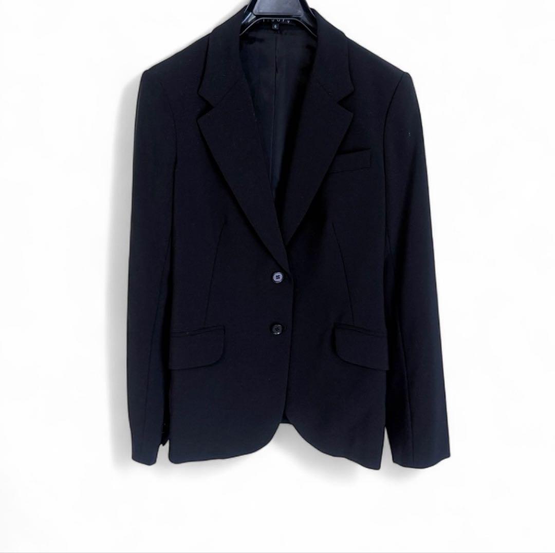 美品　theory セオリー　セットアップ　スカート　スーツ　ブラック