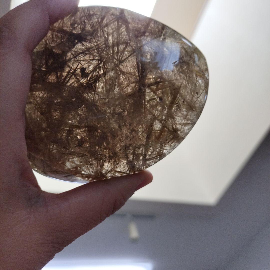 タイタンルチルクォーツ 卵型 最終お値下げ！