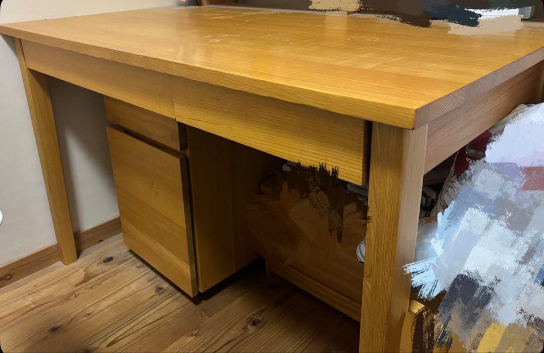 無印良品 タモ剤 勉強机