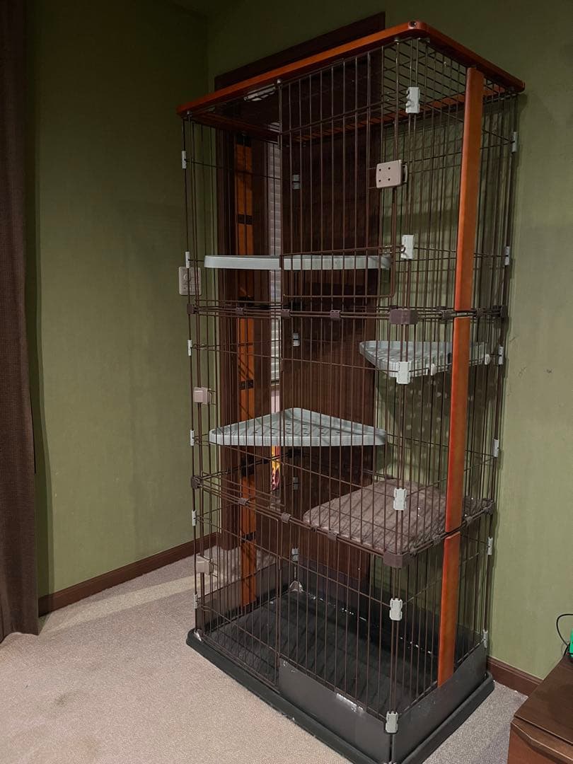 大きめキャットケージ 3段構造　中古品