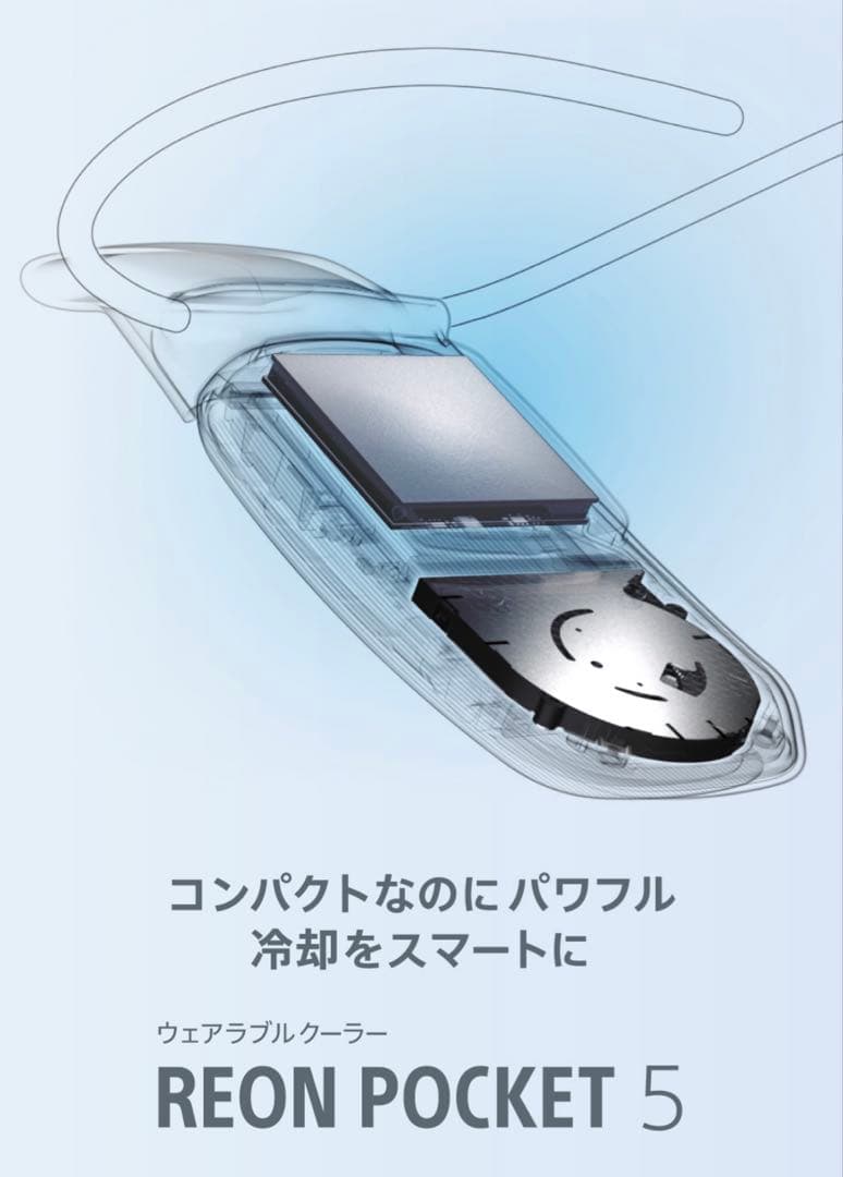 SONY REON POCKET 5 ウェラブルクーラー　 収納ケース付き