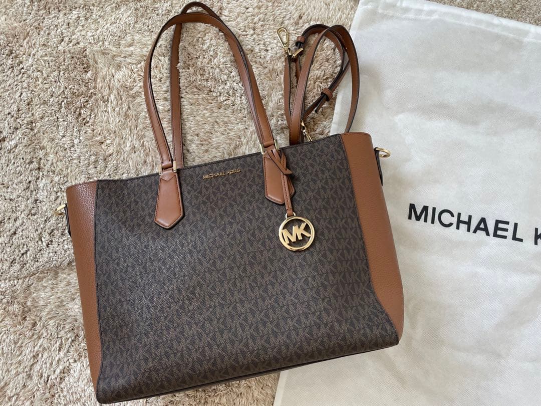 MICHAEL KORS ロゴトートバッグ ブラウン