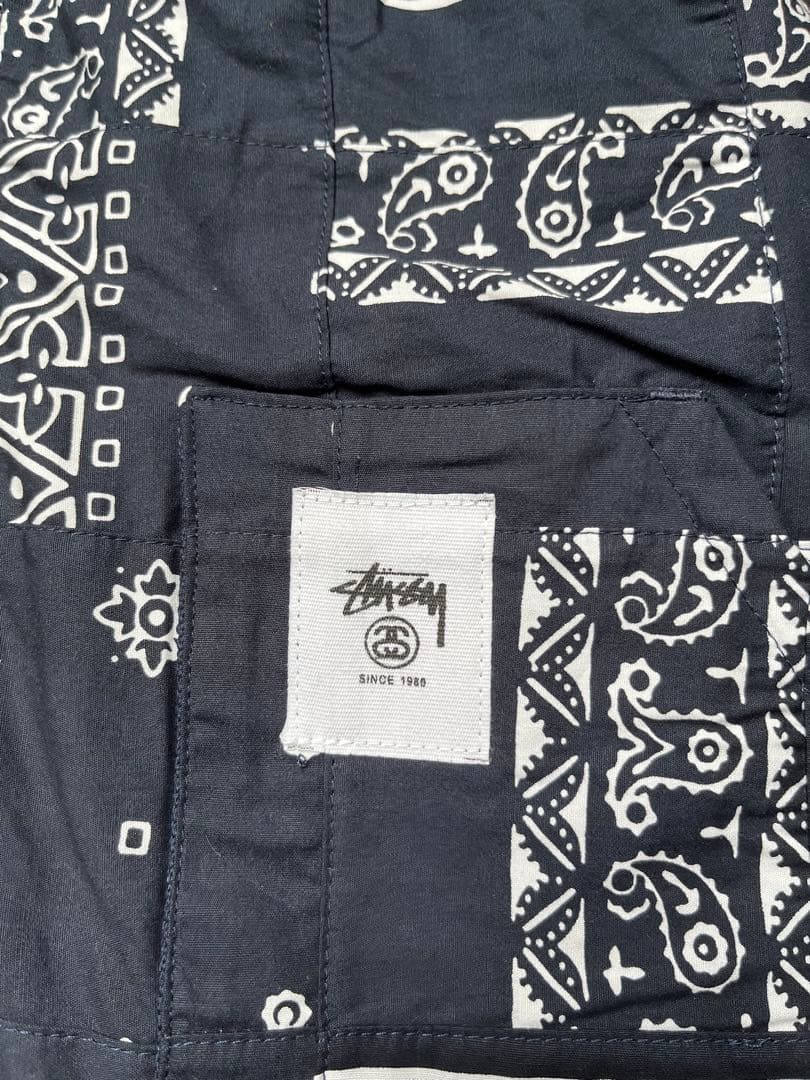 Stussy パッチワークベスト リバーシブル