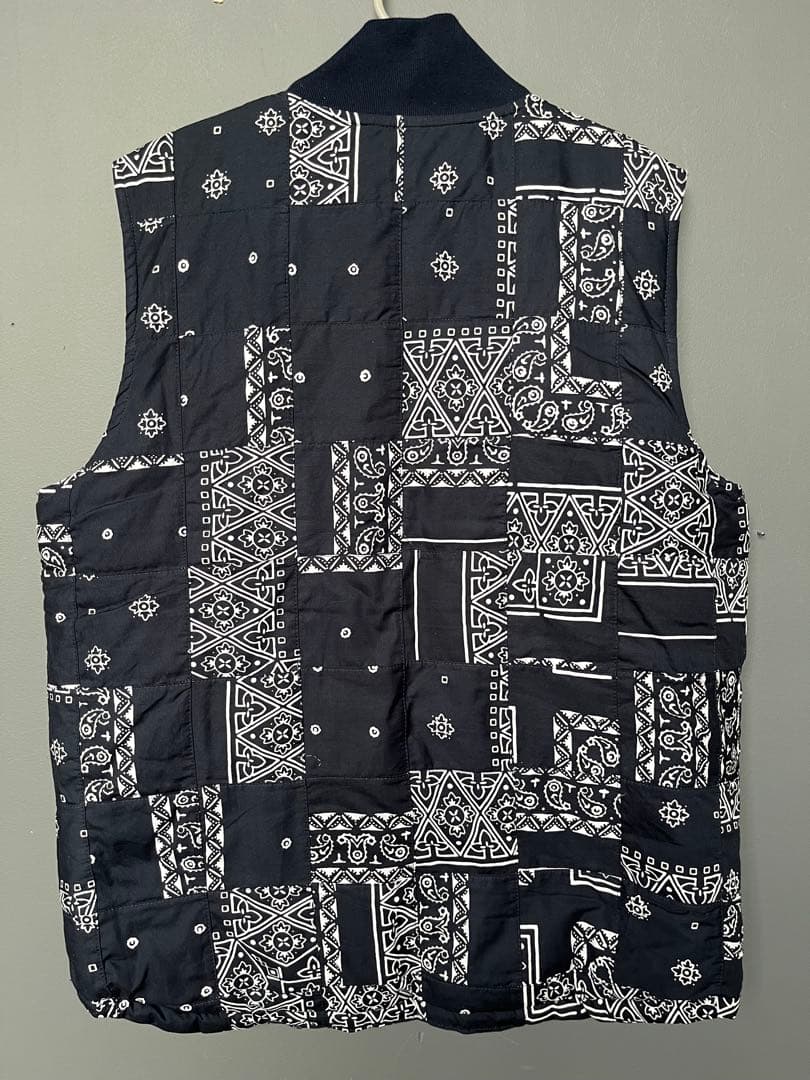 Stussy パッチワークベスト リバーシブル