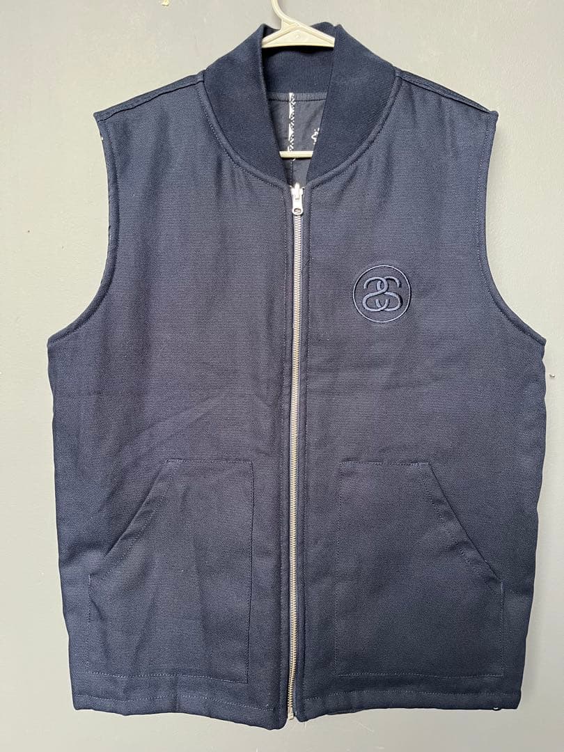 Stussy パッチワークベスト リバーシブル