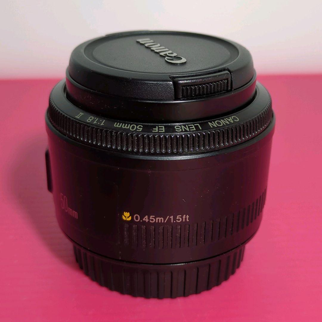 【美品】 Canon EF 50mm F1.8 II キヤノン 単焦点 動確済