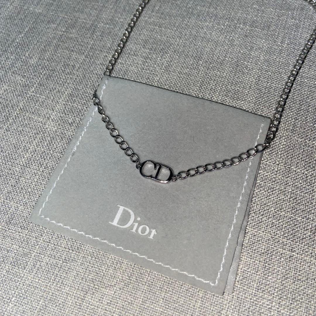 正規品 Dior シルバー CDロゴチェーンネックレス・チョーカー ヴィンテージ