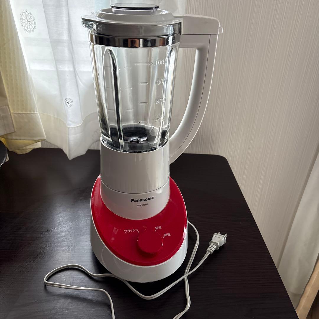 Panasonic ミキサー ホワイト・レッド