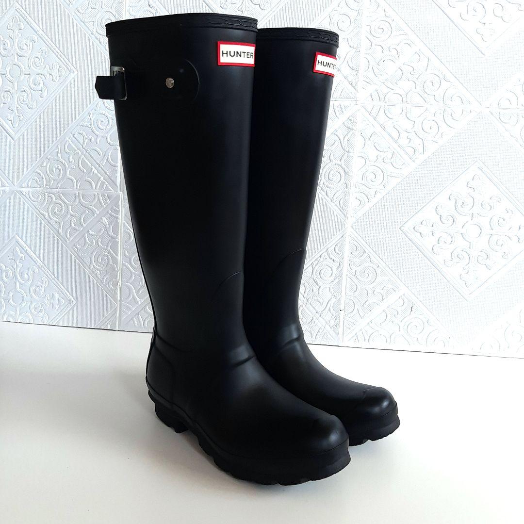 【未使用同様】HUNTER　ハンター　レインブーツ　37　MJ34