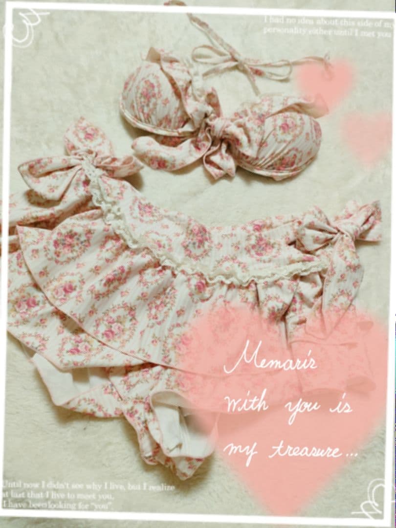 み*様 リズリサ　LIZLISA 水着　セパレート　ビキニ　花柄　ピンク　姫系