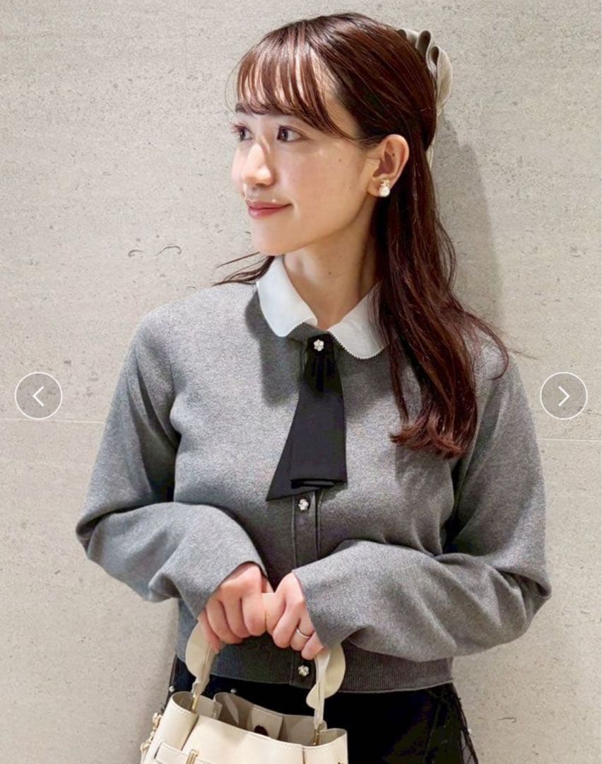 デタッチャブル総針カーディガン 38