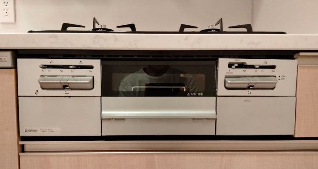 ハーマン ガスビルトインコンロ 60cm ガラストップ 水無両面焼