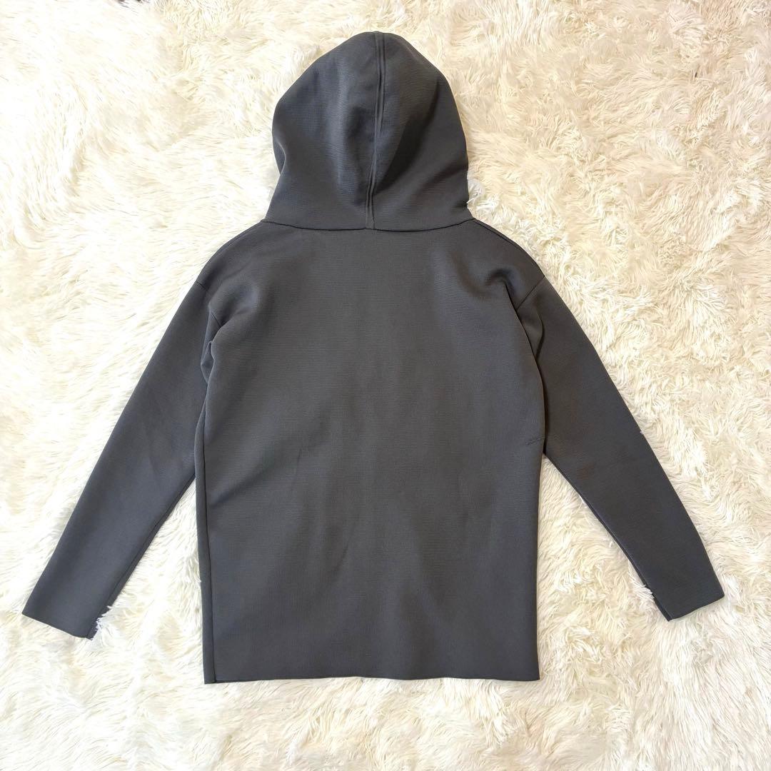 美品◆SOEJU　ソージュ　ミラノリブニットパーカー　GRAY Sサイズ