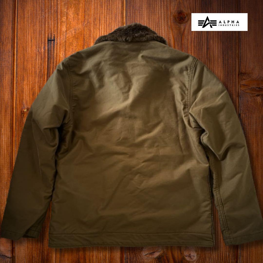 『希少XL◎』ALPHA INDUSTRIES（アルファ）N-1デッキジャケット