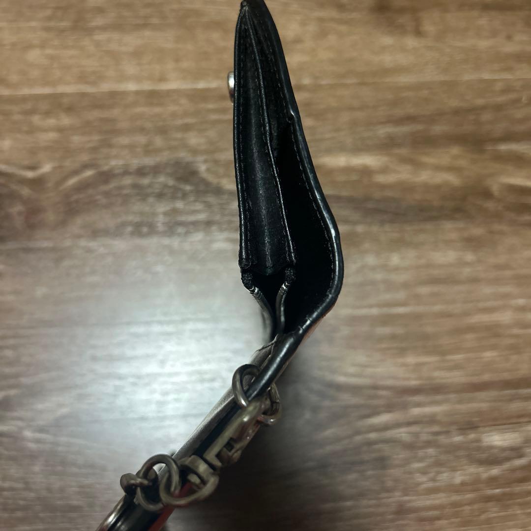 WTAPS レザー ウォレットチェーン オレンジ/ブラック