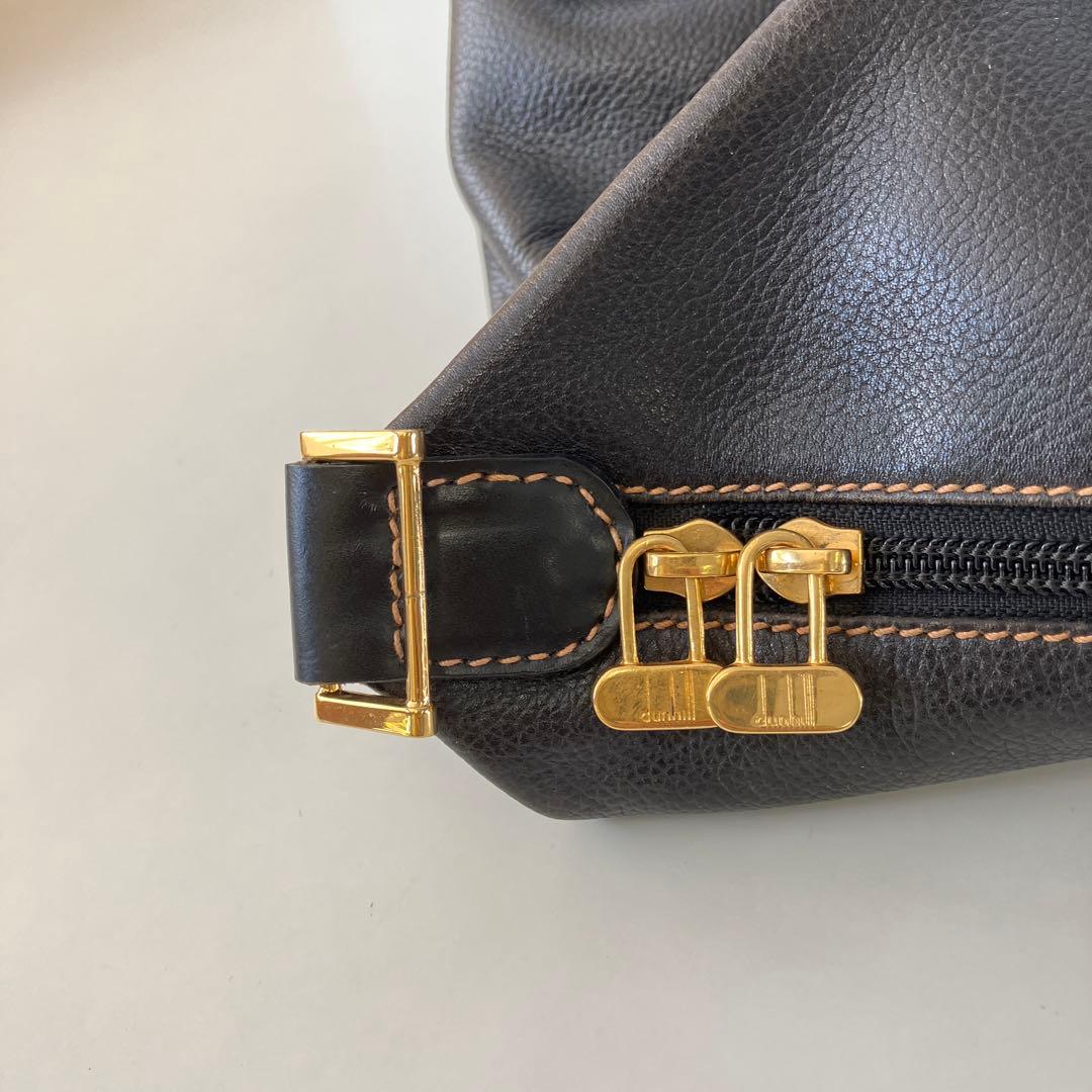 Dunhill　ダンヒル　ボストンバッグ　レザー　ブラック　4441