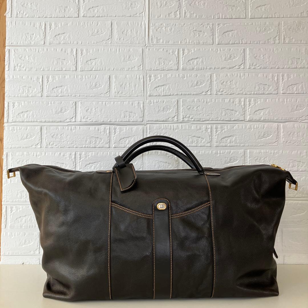 Dunhill　ダンヒル　ボストンバッグ　レザー　ブラック　4441