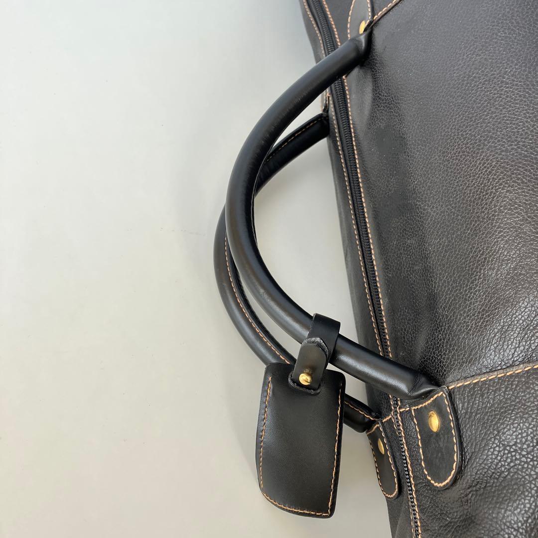 Dunhill　ダンヒル　ボストンバッグ　レザー　ブラック　4441