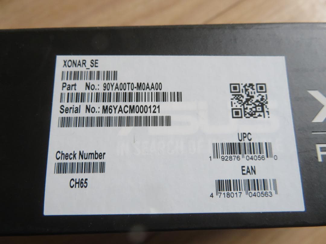 新品未開封 ASUS Xonar SE(5.1ch ゲーミングサウンドカード)