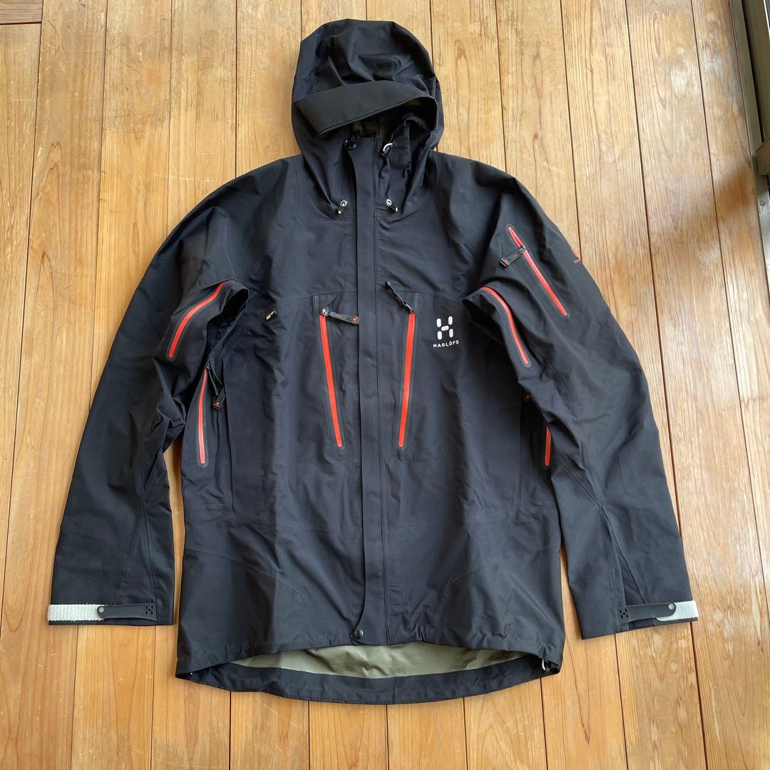 【美品】HAGLOFS スピリッツジャケット ブラック　男性用　Mサイズ