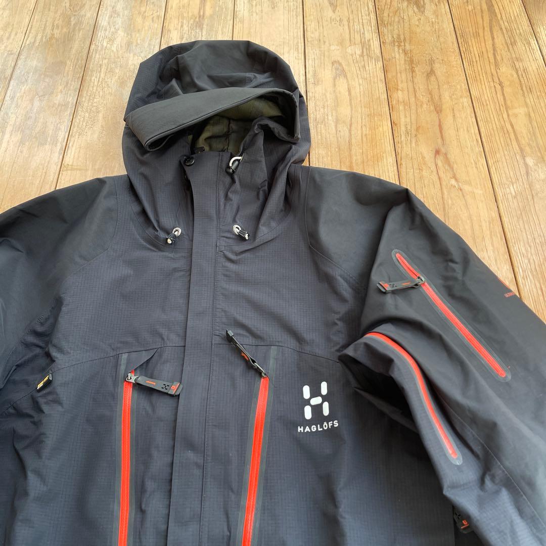 【美品】HAGLOFS スピリッツジャケット ブラック　男性用　Mサイズ