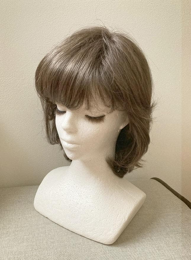 シャポード　ハーフハンドメイド　ソフトカールウェーブショート　アッシュブラウン