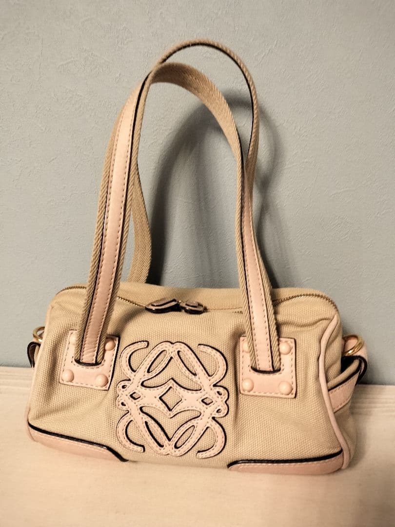 ロエベ アナグラム ハンドバッグ キャンバス レディース LOEWE