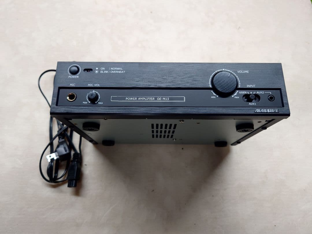【未使用品】オースミ電機　OE-M15　モノラルパワーアンプ