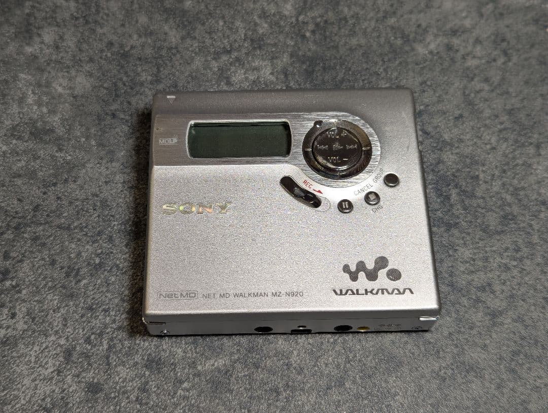 Sony MD Walkman MZ-N920 ポータブルMDプレーヤー