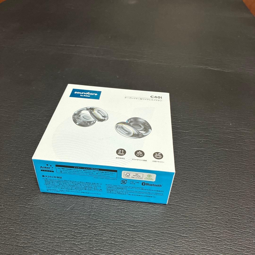 Anker Soundcore C40i イヤーカフ型イヤホン クリアブラック