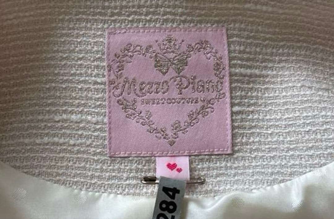 メゾピアノ ジュニア フォーマルスーツ160 ブローチ靴下付き