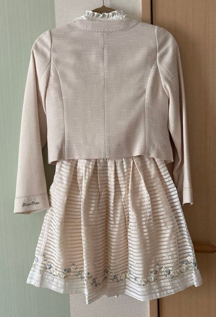 メゾピアノ ジュニア フォーマルスーツ160 ブローチ靴下付き