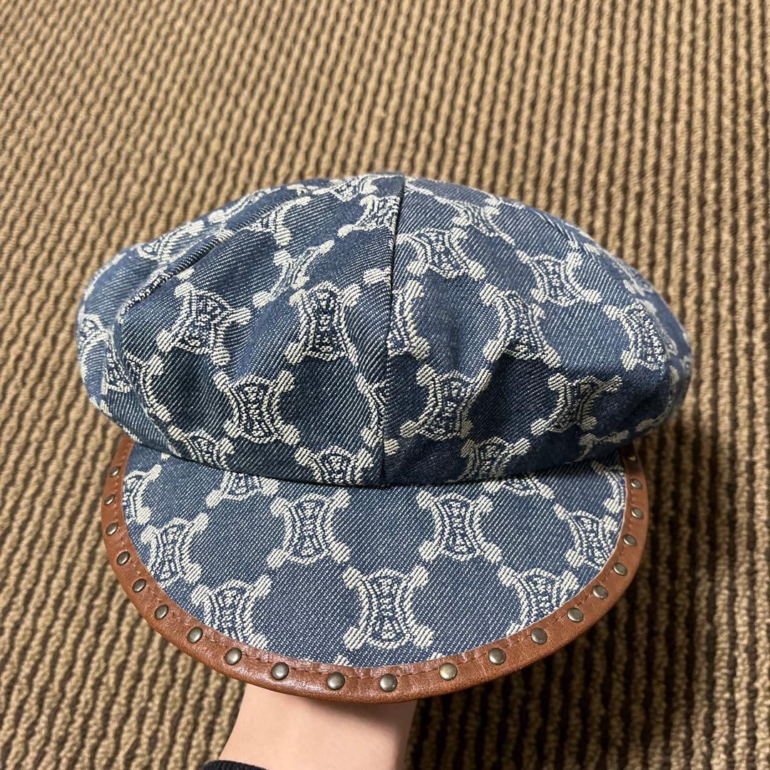 CELINE セリーヌ キャスケット デニム ヴィンテージ