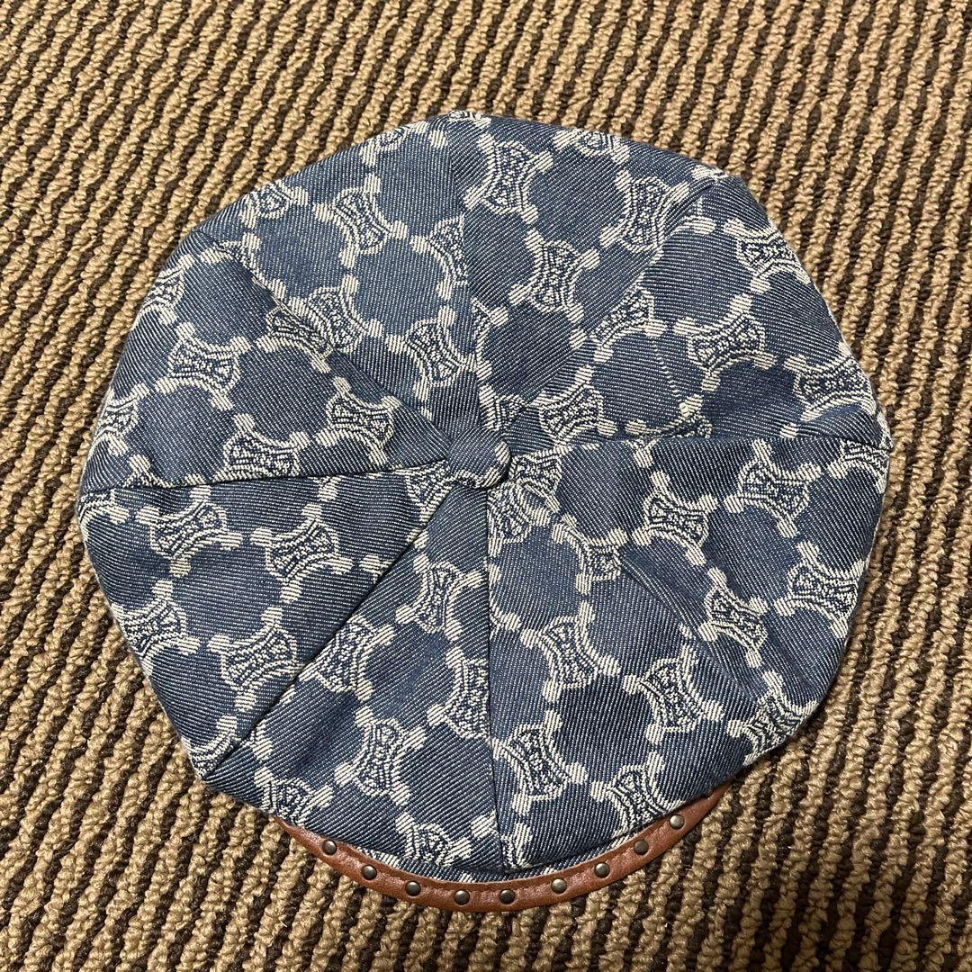 CELINE セリーヌ キャスケット デニム ヴィンテージ