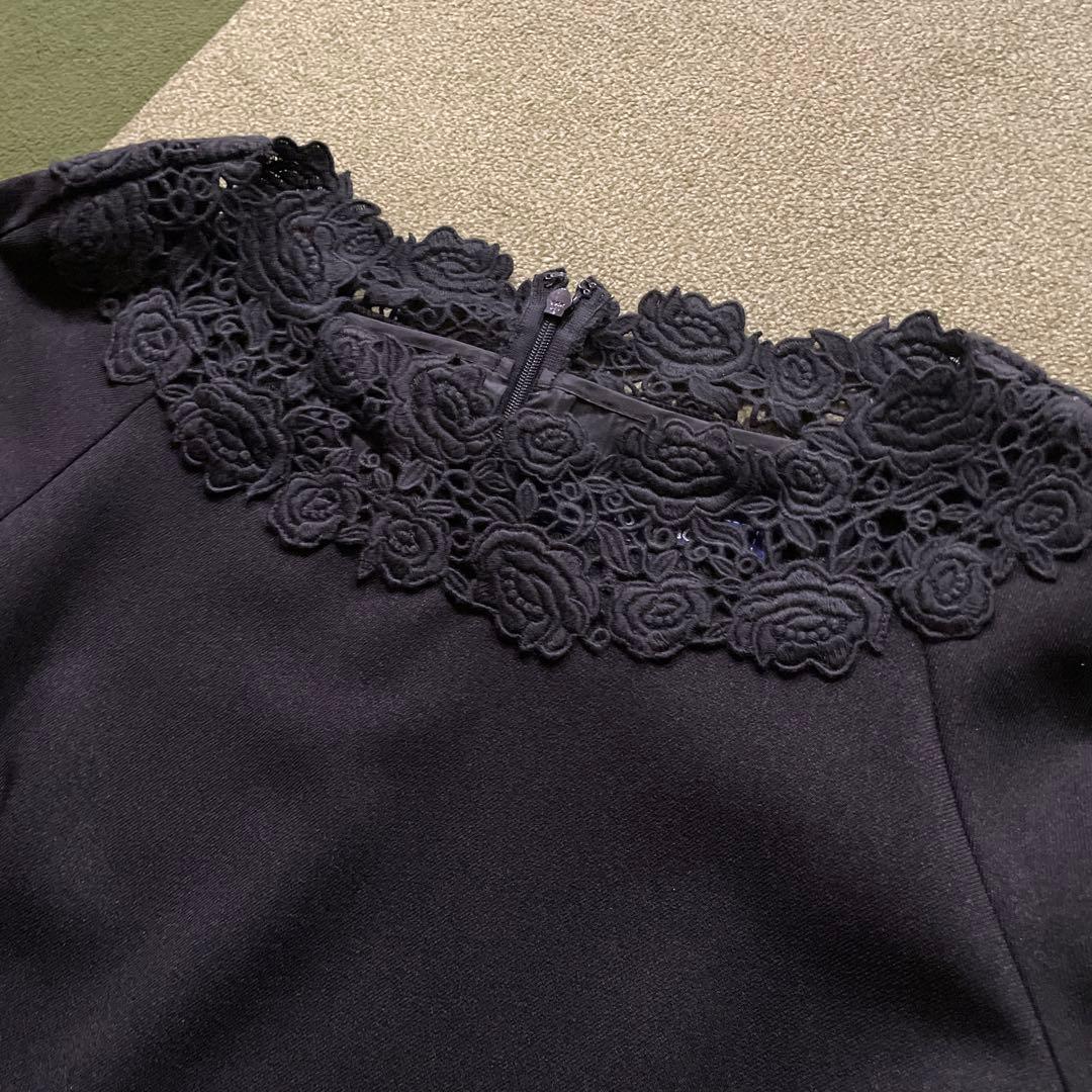 M'sグレイシー　刺繍入りサックドレス