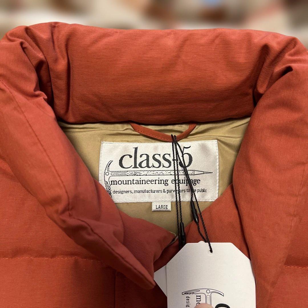 class-5 ダウンベスト Lサイズ オレンジ