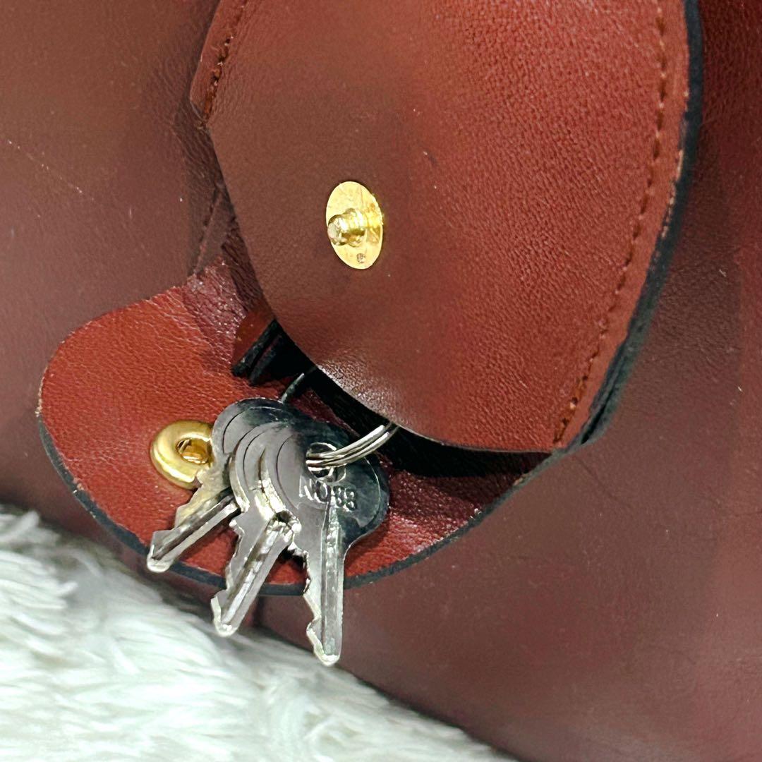 Cartier カルティエ マストライン ボストンバッグ ボルドー 本革 レザー