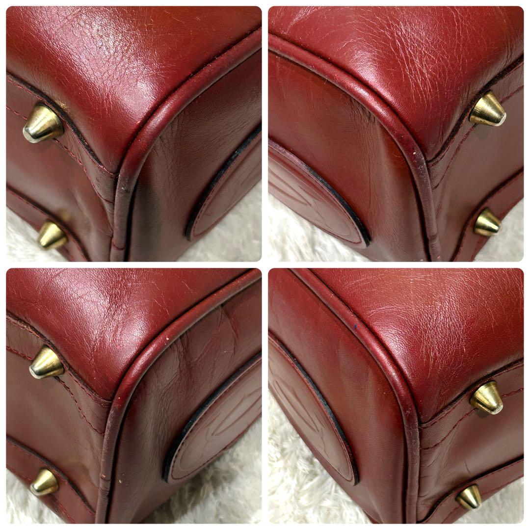 Cartier カルティエ マストライン ボストンバッグ ボルドー 本革 レザー