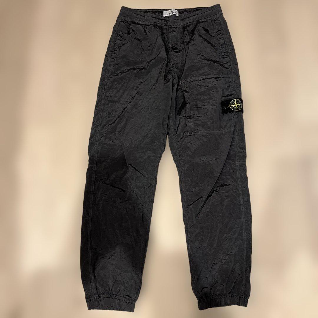 STONE  ナイロンメタルパンツ グレー
