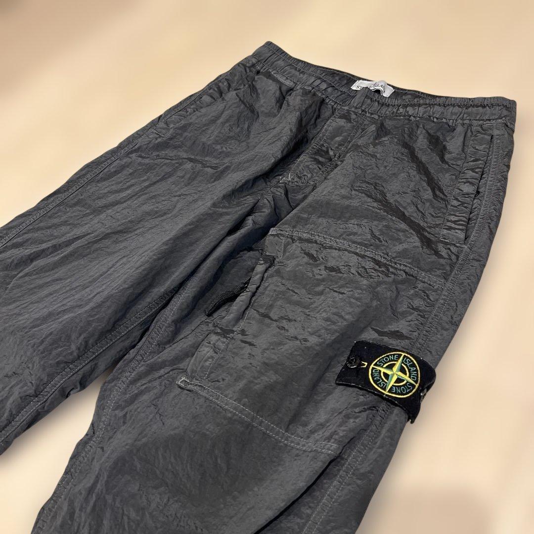 STONE  ナイロンメタルパンツ グレー