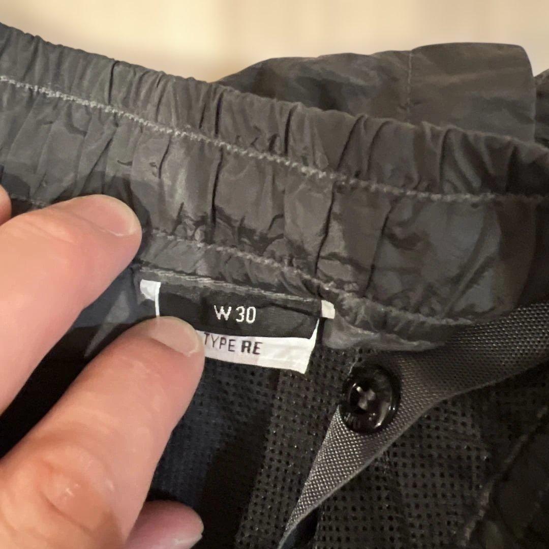 STONE  ナイロンメタルパンツ グレー