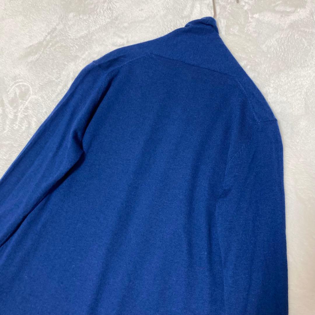 DAMA カシミヤ100 セットアップ 青 ロングカーディガン ワンピース M