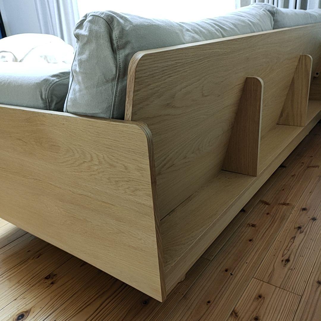 6/27までの出品です！無印良品 木製ソファ オーク材 突板2.5 シーター