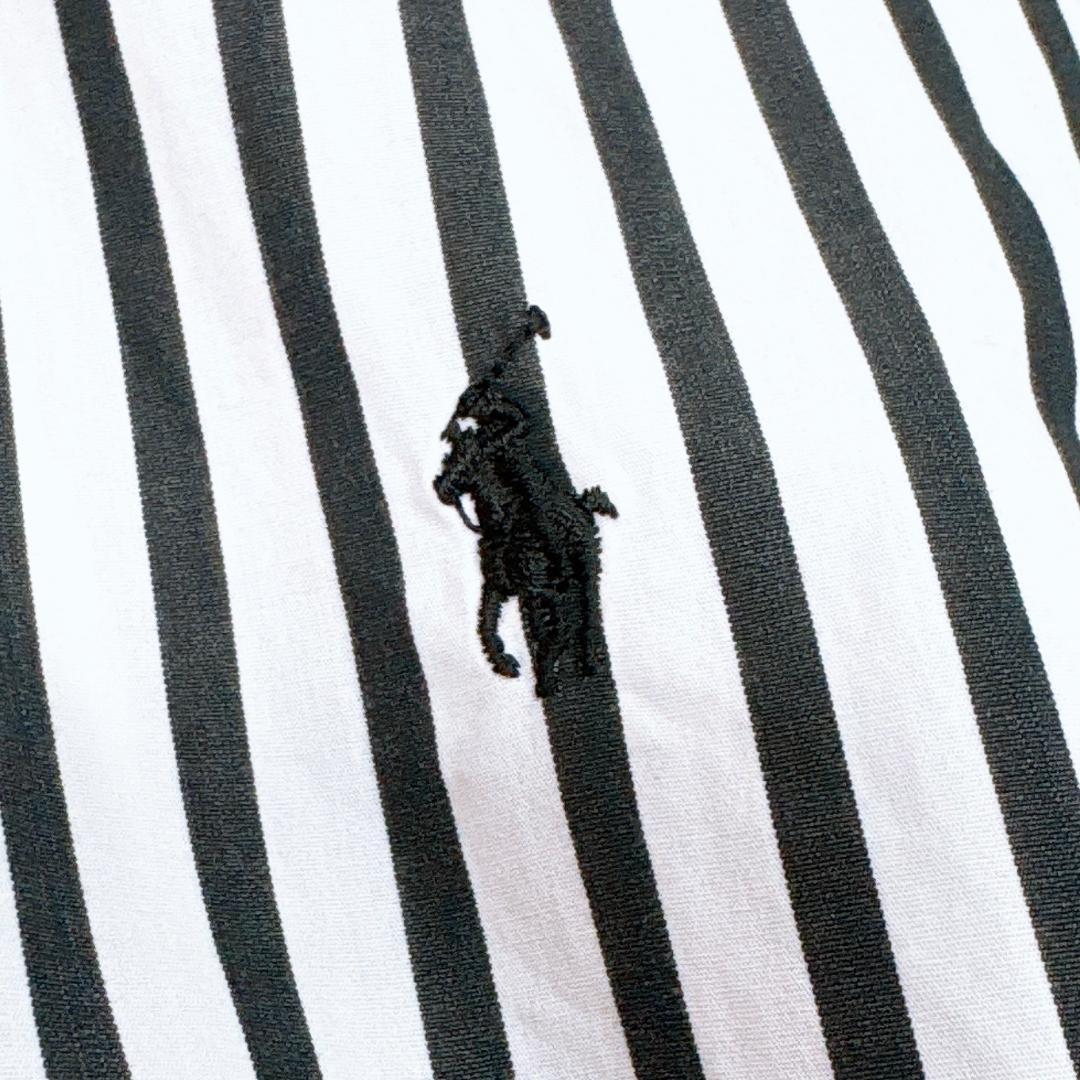 大きいサイズ8✨希少【美品】ポロラルフローレン ベルテッドストライプシャツドレス