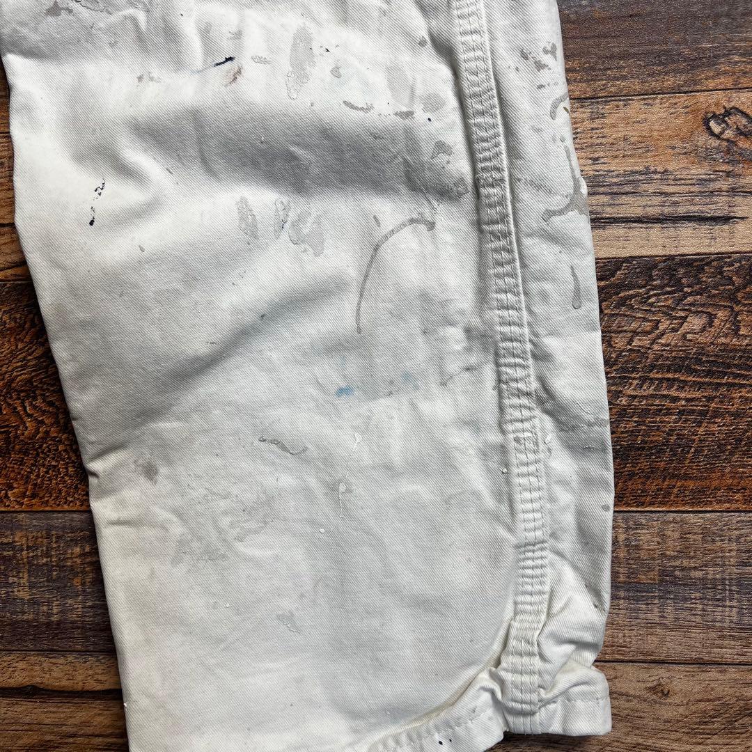 ゆ*様 Dickies ペインターパンツ ホワイト ペンキ飛び　古着　M相当