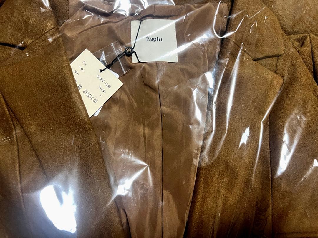 【eaphi】CLASSIC WAVE JACKET ー FAUX SUEDE