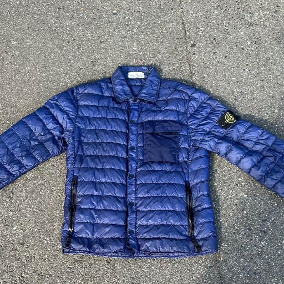 【正規品】Stone  ストーンアイランド　ネイビーダウンジャケット